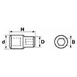 SAM OUTILLAGE - Douille 1/2'' Porte-Embouts 5/16'' - vignette