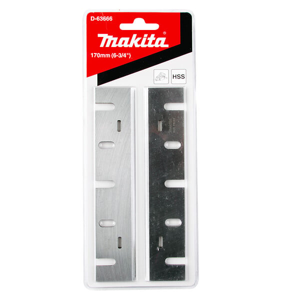 MAKITA - Jeux de Fers MAKITA D-63666 (793186-4) Réaffutables pour rabot HSS 170 mm - large