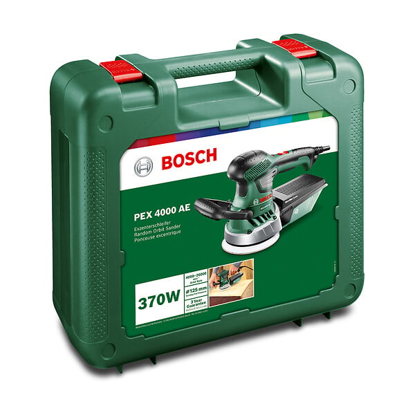 BOSCH - Ponceuse excentrique filaire - 370W - PEX 4000 AE - 125mm - large
