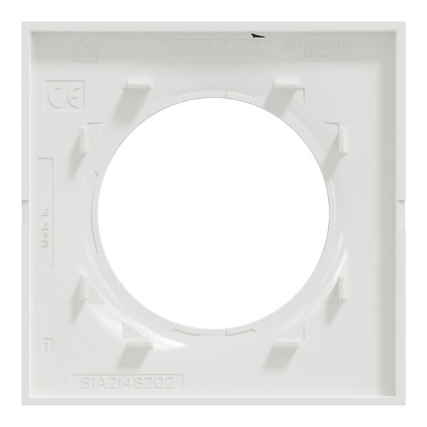 SCHNEIDER ELECTRIC - Plaque de finition Odace Styl - Blanc - 1 poste - large