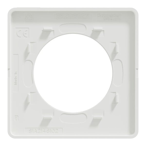 SCHNEIDER ELECTRIC - Plaque de finition Odace Touch - Blanc - 1 poste - large