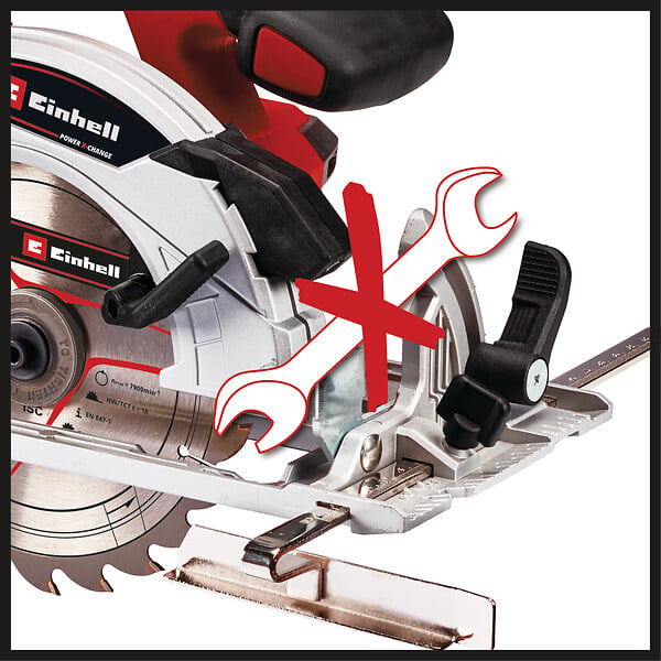 EINHELL - Scie circulaire sans fil TE-CS 18/165-1 Li - 18V - large