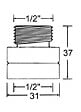 WATTS INDUSTRIES - Mini-disconnecteur série S8C mâle femelle 1/2'' - WATTS - 20500S - vignette