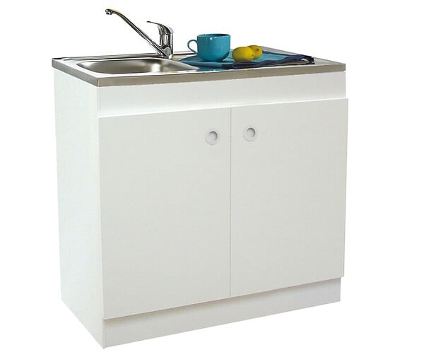 NEOVA - Meuble sous évier DECLIQ 100x60cm 2 portes avec charnières invisibles - NEOVA - S13N22100 - large