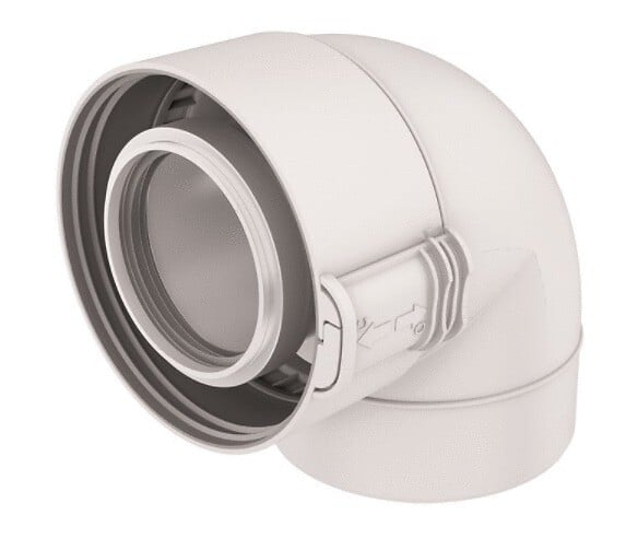 UBBINK - Coude 45° Rolux condensation D60/100mm PPTL/PP sekurit - UBBINK - 229200 - large