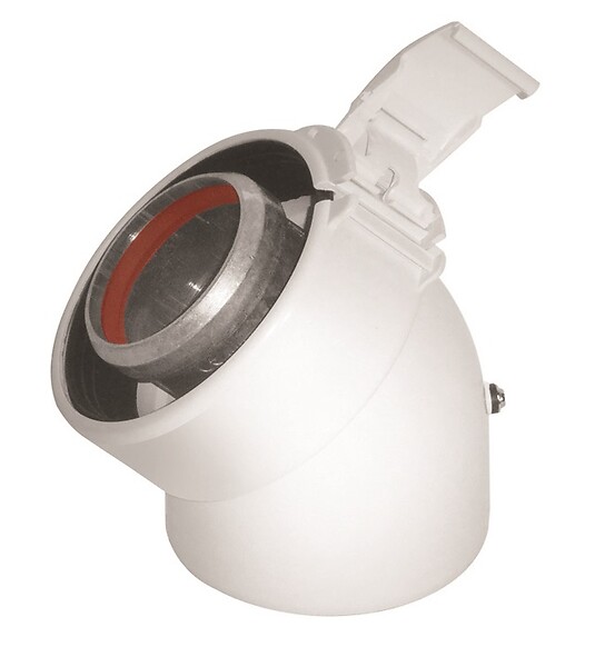 UBBINK - Coude 45° Rolux vent 60/100 Alu/PVC - UBBINK - 227201 - large