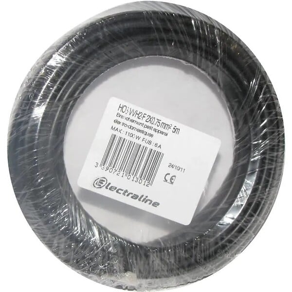 HANGER - Câble souple HO3 VVH2-F 5m 2 x 0,75mmÂ² or - 60113023N - large