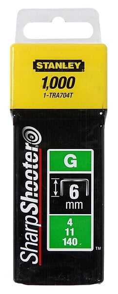 STANLEY - Agrafes 10mm type g - boîte de 5000pcs - STANLEY - 1-tra706-5t - large