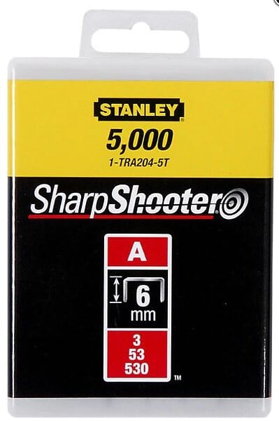 STANLEY - Agrafes Type A 4mm boîte de 1000 - STANLEY - 1-TRA202T - large