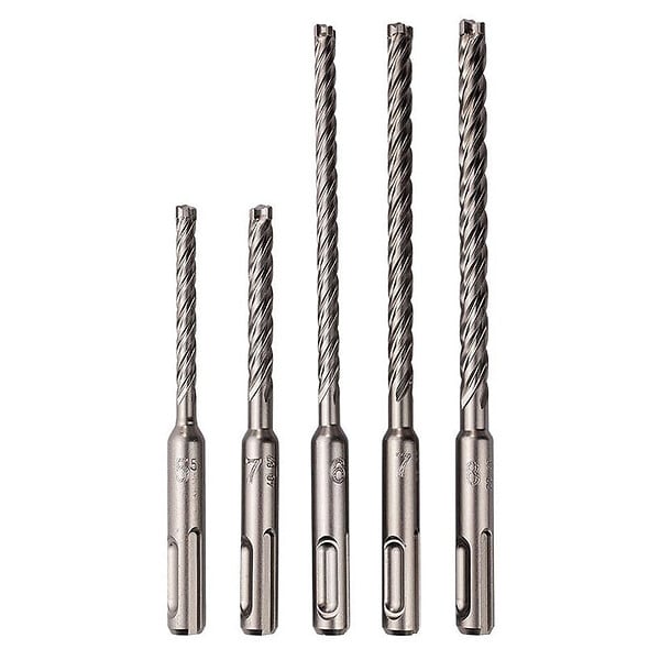 MAKITA - Coffret de 5 forets carbure MAKITA B-59003 à emmanchement SDS-Plus - large