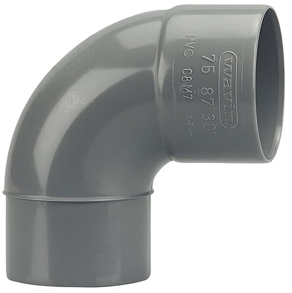 WAVIN - Coude PVC Wavin Mâle Femelle 87 30 à˜ 110 WAVIN - large