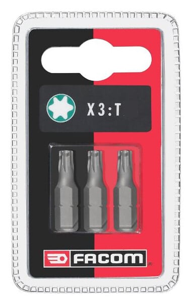FACOM - FACOM - EX1 - Jeux de 3 embouts standards série 1 Torx - EX125.J3 - large