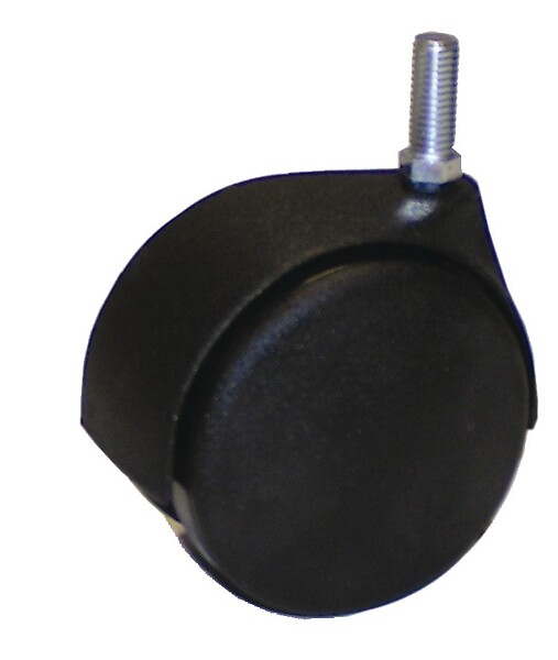 AVL - Roulette pivotante à tige filetée 10x15 AVL - Roue nylon noir Ø 50 - Charge 40 kg - 595525A - large