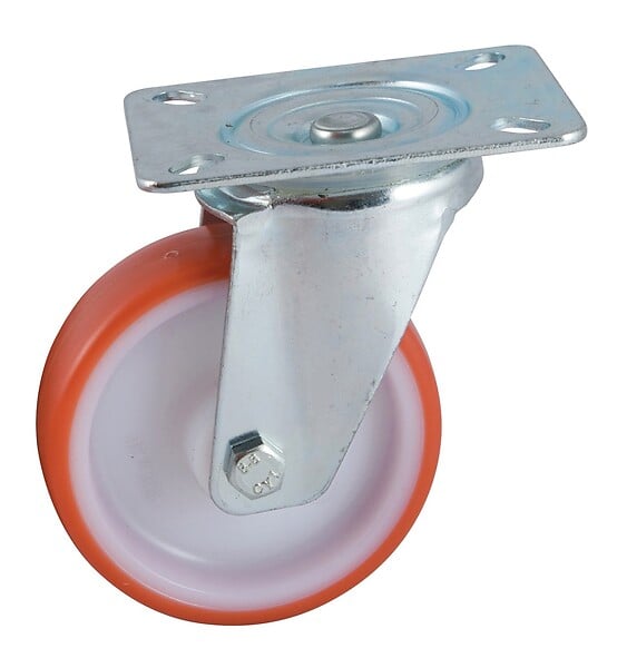 AVL - Roulettes AVL polyuréthane rouge - large