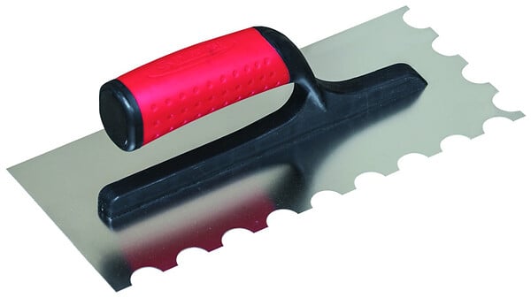 TALIAPLAST - Platoir à colle inox 28x12 monture pa dents 10x10mm - large