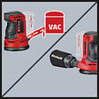 EINHELL - Ponceuse excentrique TE-RS 18 Li - Solo - vignette