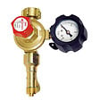 EXPRESS - Détendeur propane avec bouton de sécurité et manomètre - vignette
