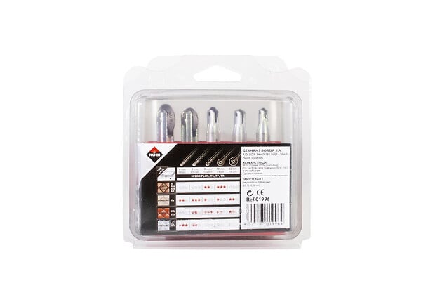RUBI - Kit de molettes complètes de 5 diamètres Rubi - large
