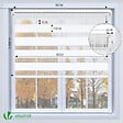VOUNOT - Lot de 2 Store enrouleur jour nuit double 90x150cm Blanc - vignette