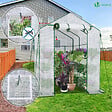 VOUNOT - Serre de jardin avec etageres et bache PE renforcee 135g/m2 143x215x195cm - vignette
