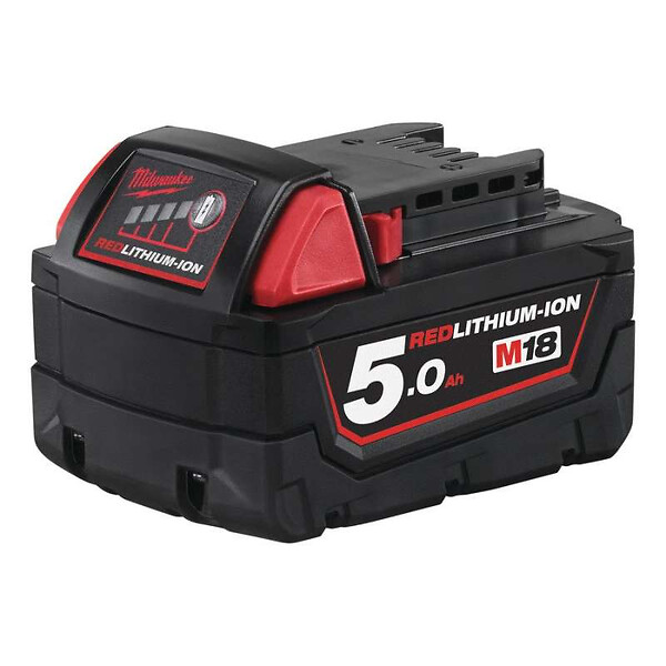 MILWAUKEE - Pack 2 Batteries 18V MILWAUKEE M18 NRG-502 2 x 5.0 Ah 4933459217 - large