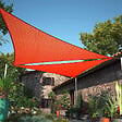 COTE STORE - Voile d'ombrage 4 x 5 x 6,4 m imperméable 220g/m² Haute densité - Tissu déperlant - Terracotta épicé - vignette