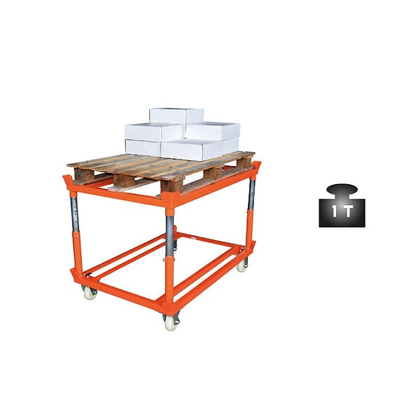 STOCKMAN - Rouleur de palette TP1208NH 1000kg hauteur réglable 6 positions Stockman - large