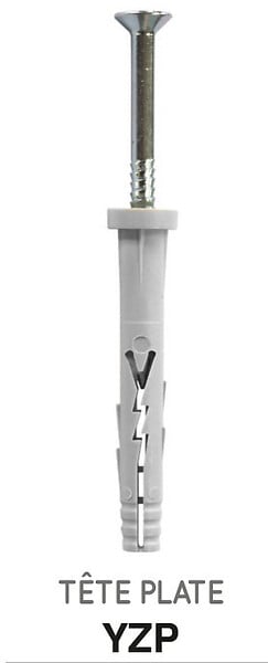 SCELL-IT - Scell-It - 100 pièces de cheville à  frapper nylon - inox A4 - tête plate à˜ 8 x 100 mm - A4-YZP8100-BC Scell-it - large