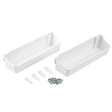 EMUCA - Lot de 2 plateaux auxiliaires, longueur 350mm, plastique, blanc - vignette