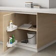 EMUCA - Lot de 2 plateaux auxiliaires, longueur 350mm, plastique, blanc - vignette