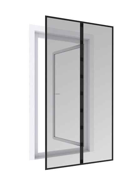 WINDHAGER - Rideau de porte magnétique - Anthracite - 100x210cm - large