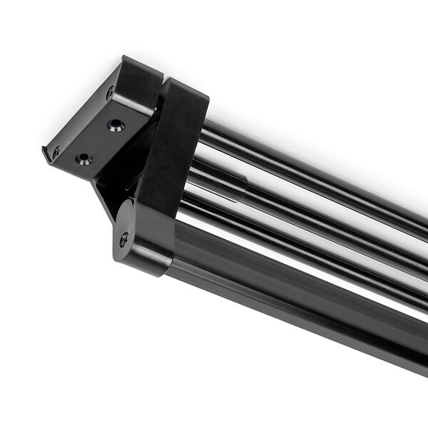 EMUCA - Porte-vêtements extractible pour armoire Peint en noir, Aluminium. - large