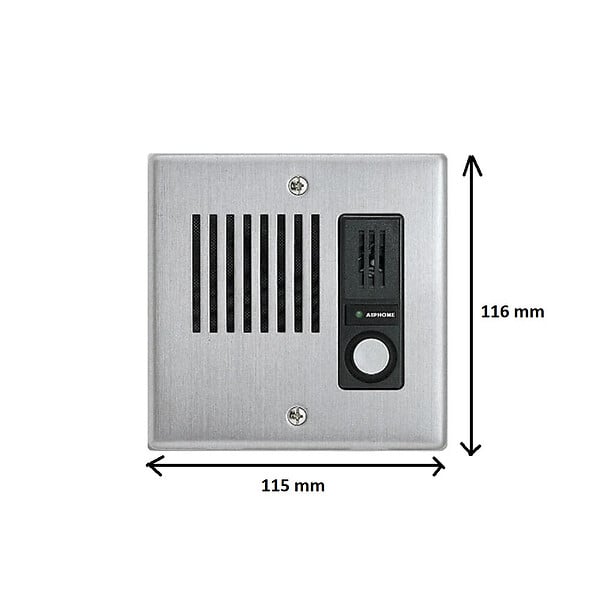 AIPHONE - Platine inoxydable encastrable avec un bouton IEJA Aiphone - large