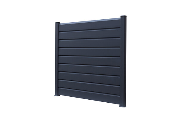 ALTONA - Embase angle poteau PVC ADELE - Gris anthracite - H.2cm - large