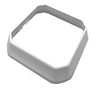 ALTONA - Embase poteau angle adele pvc  blanc - vignette