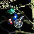 XANLITE - Guirlande solaire LED style guinguette 5 m - 8 ampoules RVB - vignette