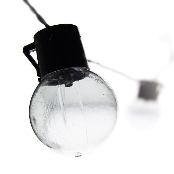 XANLITE - Guirlande solaire LED style guinguette 5 m - 8 ampoules RVB - large