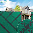 VOUNOT - Kit de lamelles occultantes PVC brise vue 150m x 4.7cm avec 300 clips Vert - vignette