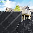 VOUNOT - Kit de lamelles occultantes PVC brise vue 75m x 4.7cm avec 150 clips Noir - vignette