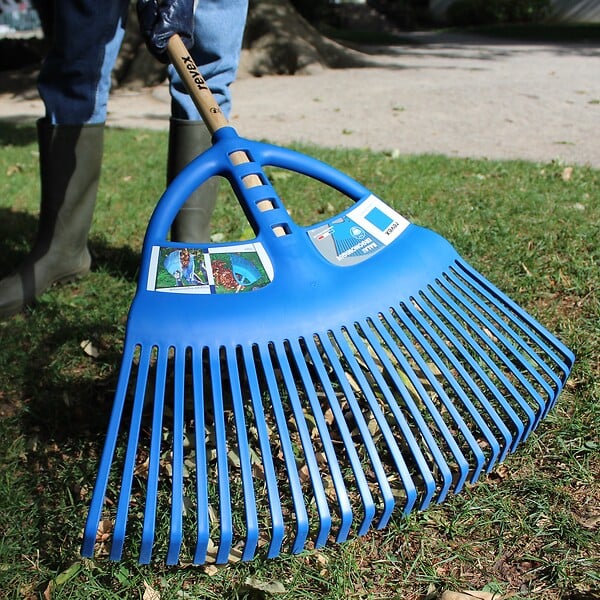 REVEX - Balai à gazon - Polypropylène - 27 dents - 150cm - large