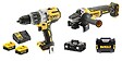 DEWALT - Pack 2 outils 18V (DCD996 - DCG405) + 2 batteries 5Ah + chargeur + coffret TSTAK - DEWALT - DCK2090P2T - vignette