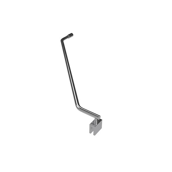 Barre Fixation Douche AURLANE 70-100cm Noir Mat - Pour Verre 6-8mm - Made France