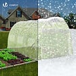 VOUNOT - Serre de jardin Toute Saison 9m2 avec portes laterales - vignette