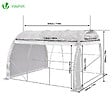 VOUNOT - Serre de jardin Toute Saison 6m2 avec portes laterales - vignette