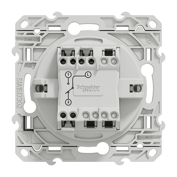SCHNEIDER ELECTRIC - Va-et-vient lumineux - Blanc - 10A - large