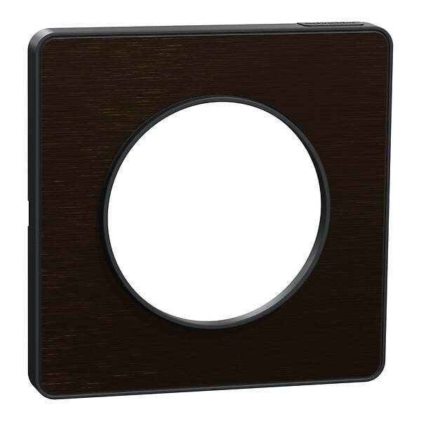 SCHNEIDER ELECTRIC - Plaque de finition - Odace Touch - Bronze brossé - 1 poste - large