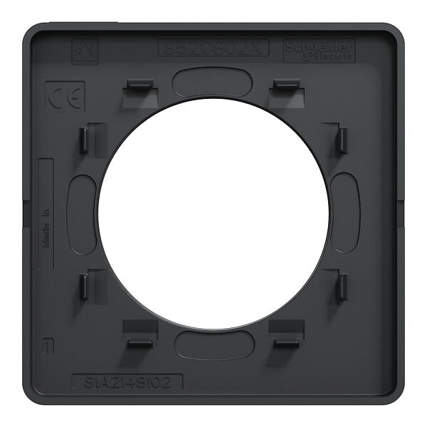 SCHNEIDER ELECTRIC - Plaque de finition - Odace Touch - Bronze brossé - 1 poste - large