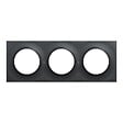 SCHNEIDER ELECTRIC - Plaque finition Odace Styl 3 postes - Anthracite - 71mm - vignette