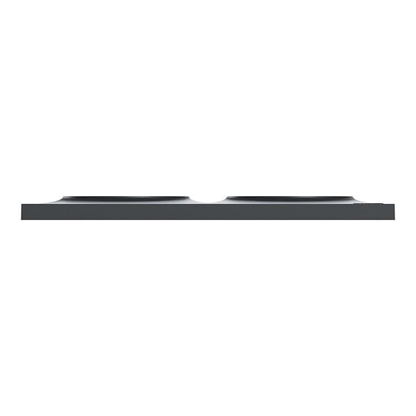 SCHNEIDER ELECTRIC - Plaque finition Odace Styl - 2 postes - Anthracite - 71mm - large