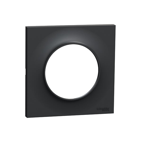 SCHNEIDER ELECTRIC - Plaque de finition Odace Styl - Anthracite - 1 poste - large
